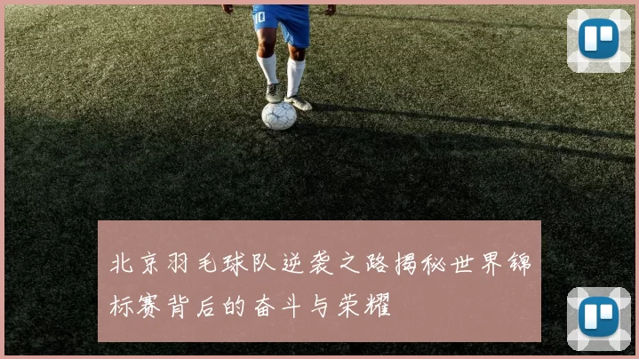 北京羽毛球队逆袭之路揭秘世界锦标赛背后的奋斗与荣耀